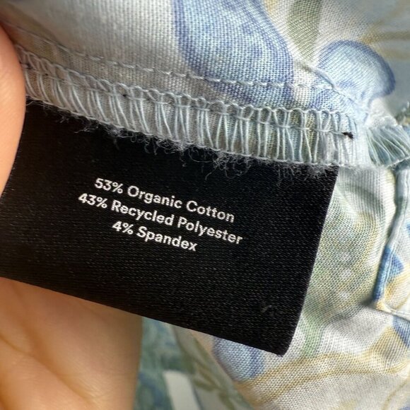 Summersalt Shirt The Poolside Poplin Button-Down Secret Garden Blue Sage 2XL - Picture 10 of 11